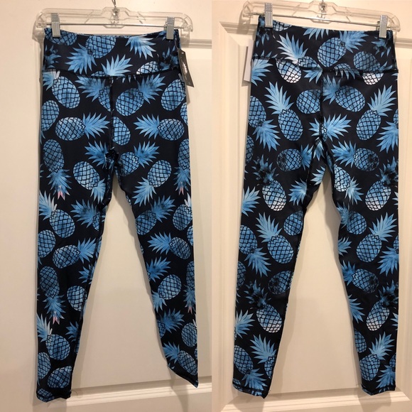 New LotusX Passion Pineapple Leggings. size small. - Picture 1 of 4